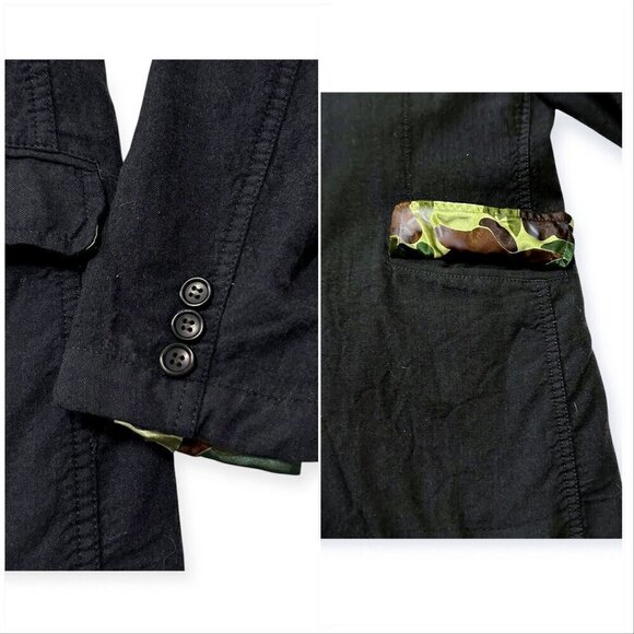 Comme Des Garçons HOMME Black Wool Jacket, Size XS, AW2017 - Picture 14 of 16